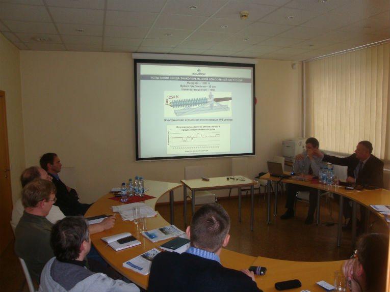 A. Slavinsky and K. Sipilkin during the seminar