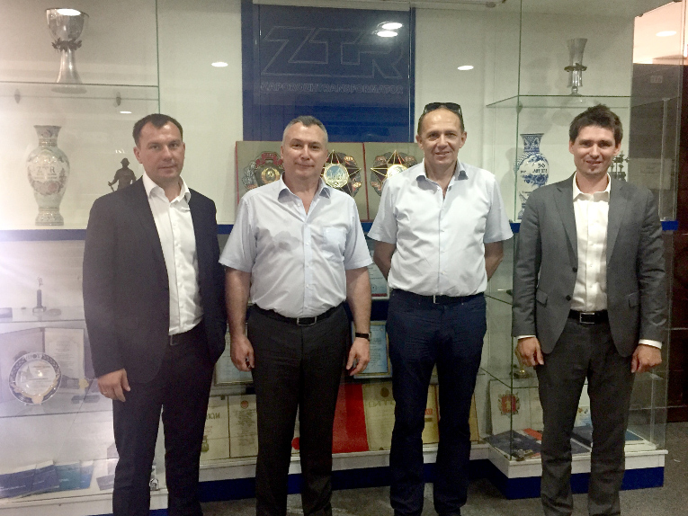Meeting participants at ZTR, L-R: Maxim Osipov, Alexander Slavinsky, Alexander Tsier and Maxim Zagrebin