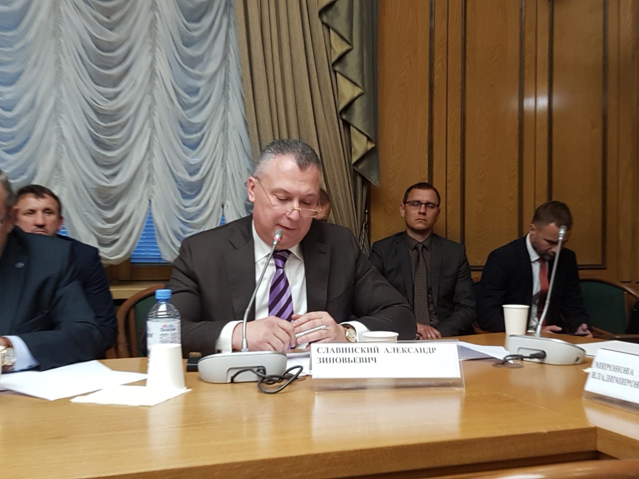 Alexander Slavinsky’s speech at the sitting of the Power Industry section of the Expert Council of the Just Russia political party in the State Duma of Russian Federation