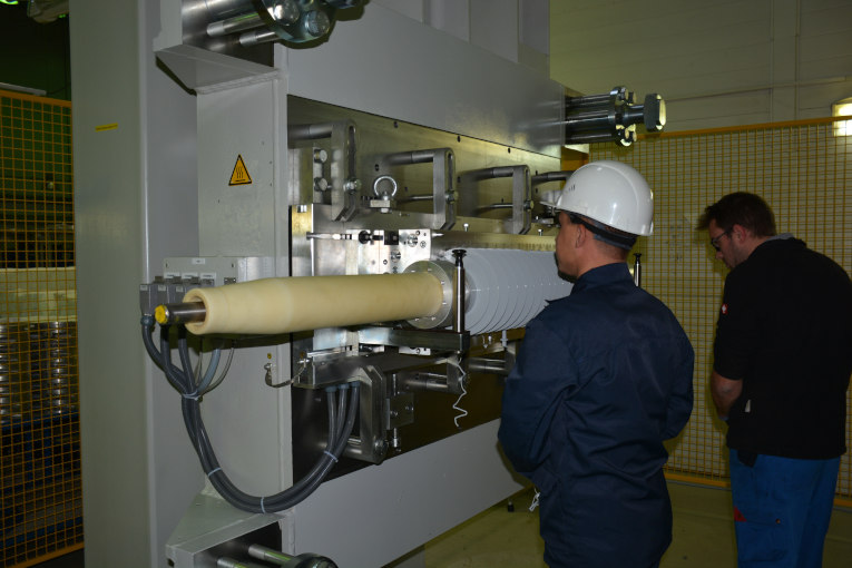 A high-voltage bushing with polymer insulation, made on the new equipment