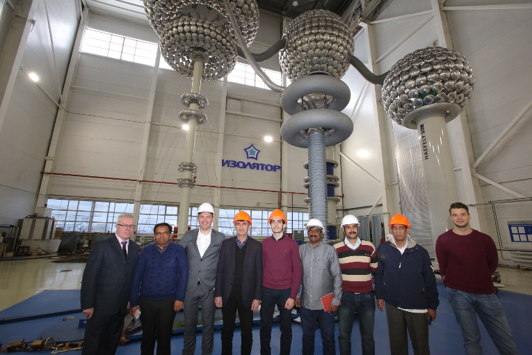 Participants of the bushing tests for TSTRANSCO and TTDI at the test center of Izolyator