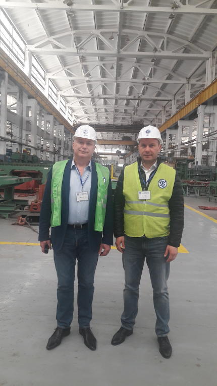 Meeting Chirchiq Transformer Plant top-management in Uzbekistan
