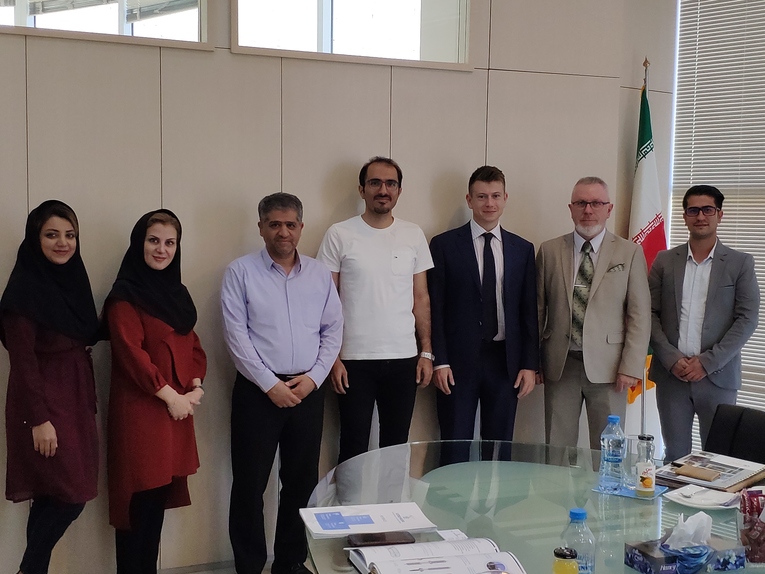 Participants of the Izolyator presentation at the Arya Transfo Group Iranian Transformer Plant