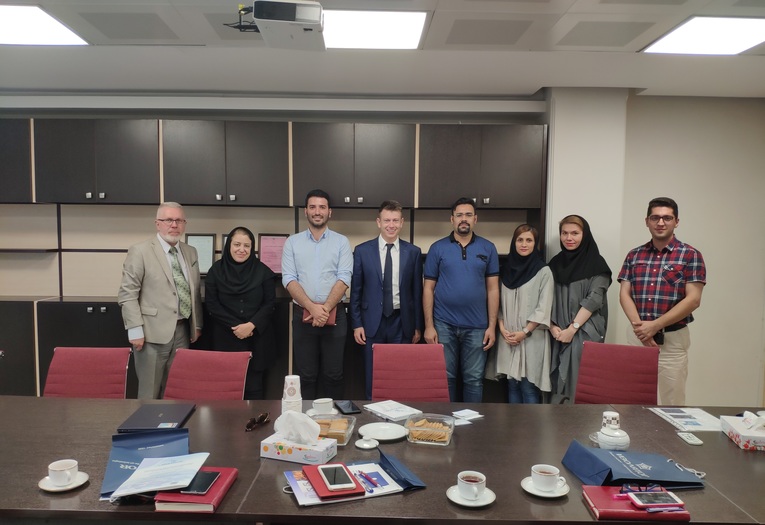 Participants of the Izolyator plant presentation at the Iranian engineering company Monenco Iran Consulting Engineers