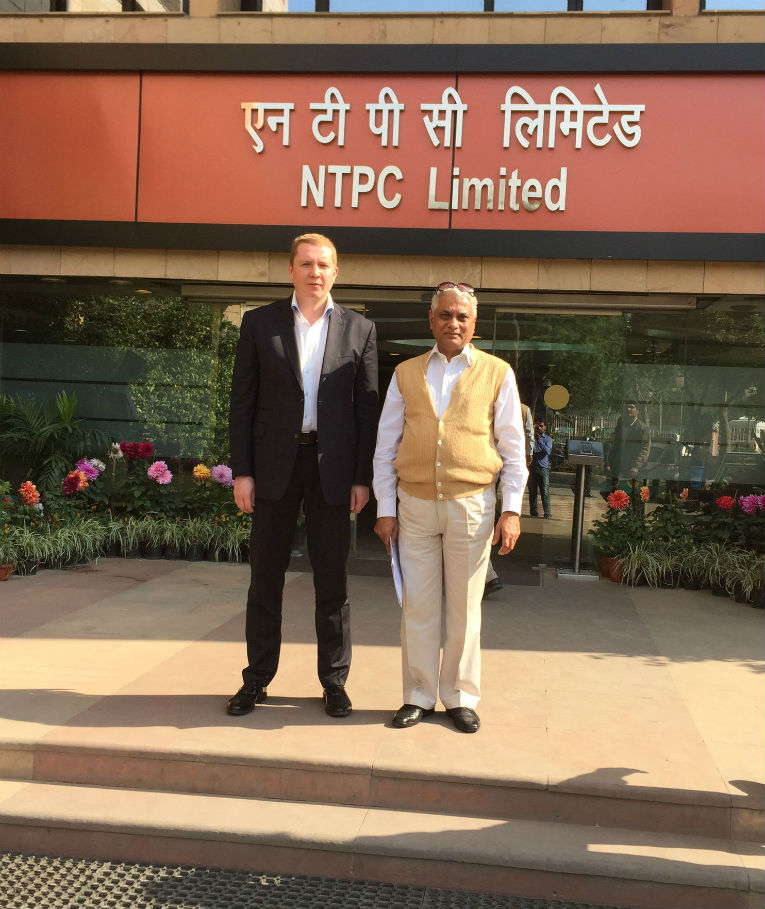 I. Panfilov and Dr. Ashok Singh at NTPC Limited
