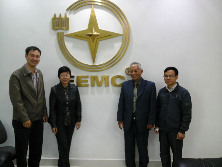 Mac Thi Vinh Phu, Le Anh Hien, Nguyen Viet Anh and Nguyen Van Chung at Dong Anh Electrical Equipment Corporation JSC plant
