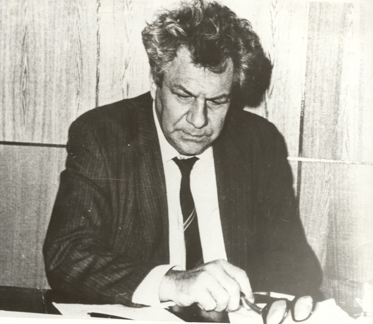 A. Barkov in his office