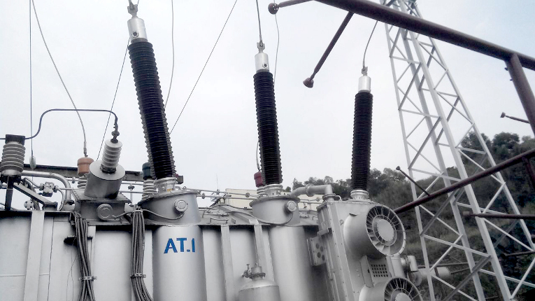 220 kV transformer RIP bushings made by Izolyator installed in 2016