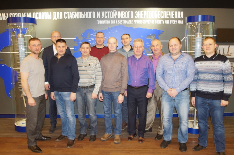 Participants of the workshop for the technical specialists of Fortum PJSC at Izolyator