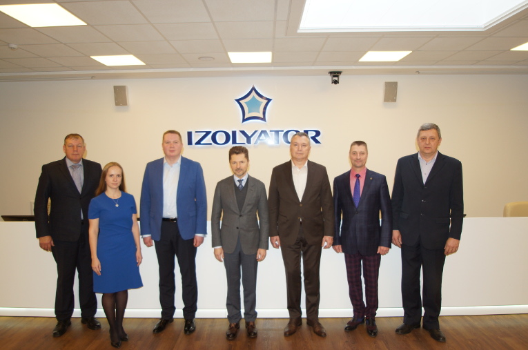 Members of the Board of Directors of Izolyator, L-R: Alexander Shornikov, Tatyana Kravets, Ivan Panfilov, Alexander Sorokin, Alexander Slavinsky, Sergey Moisseev and Konstantin Sipilkin