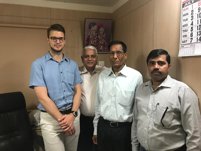 Participants of the talks at IMP Powers Ltd., L-R: Dmitriy Orekhov, Ashok Singh, AGM — Procurement Sudhir Singh and Head Operation M. P. Singh 