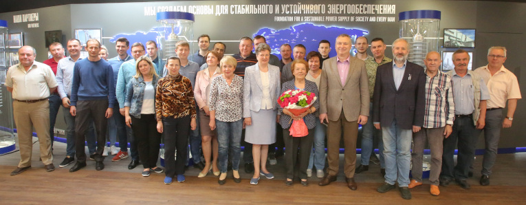 Participants of Nelya Efimovna Barkova anniversary at Isolyator