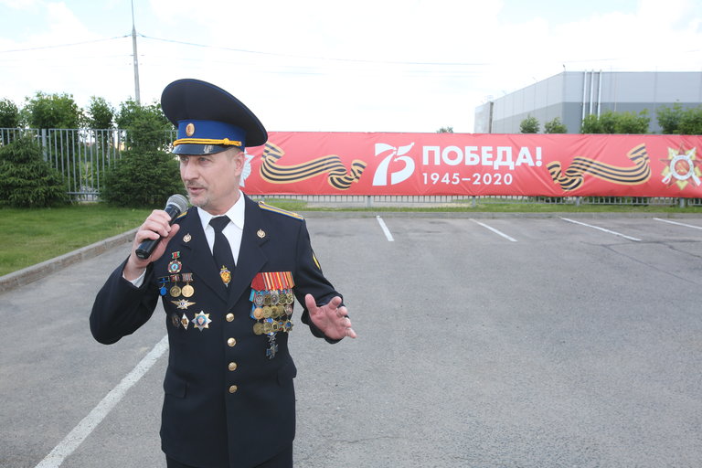 Dedicated to the blessed memory of plant workers — front-line soldiers and workers of the rear of the Great Patriotic War