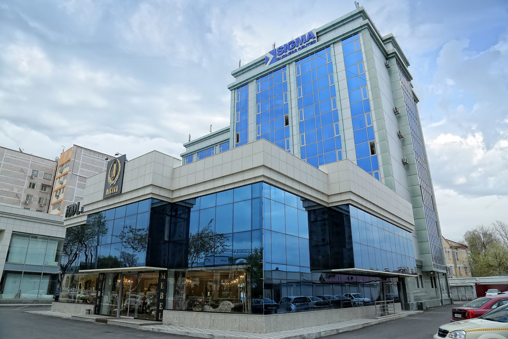 Бизнес-центр в Ташкенте, в котором находится Представительство Группы компаний «Изолятор»